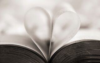 book with pages as heart